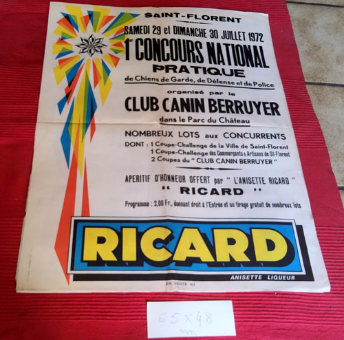 Ancienne authentique affiche - ancienne,