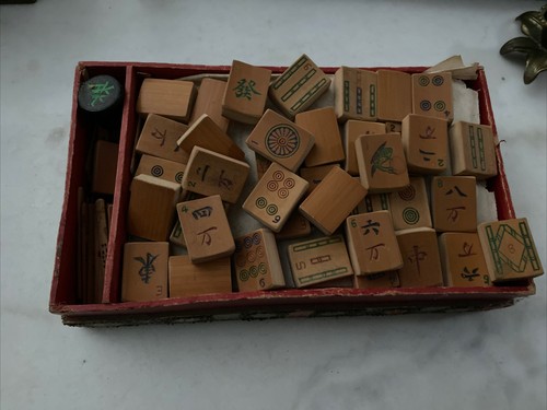 Ancien jeu chinois - ancien, mahjong
