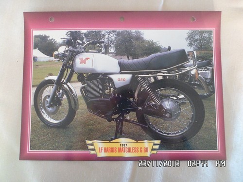 Carte fiche moto harris - carte,