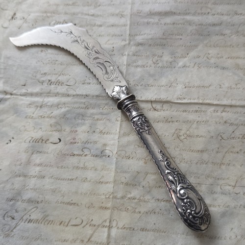 Rare couteau glace argent - a,