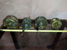 Lot de 4 moulinets ancien en bronze laiton .... XIX ème Old Fishing Reel
