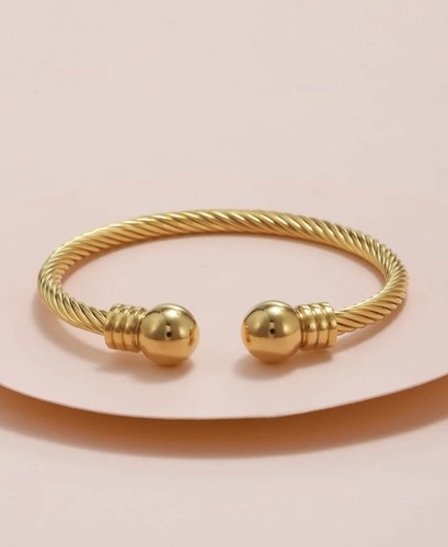 Bracelet jonc acier inoxydable - bracelet,