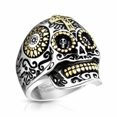 Bague tete mort homme - de,
