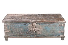 Indien mächtige dunkelpatinierte Truhe, Couchtisch um 1920.Luxury Park