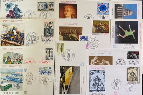 Lot 100 enveloppes - de, 1er