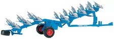 JOUET BRUDER - Charrue 8 socs LEMKEN Vari Titan semi-portée jouet BRUDER - 1/16