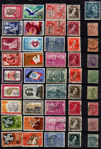 Belgique lot de timbres - lot,