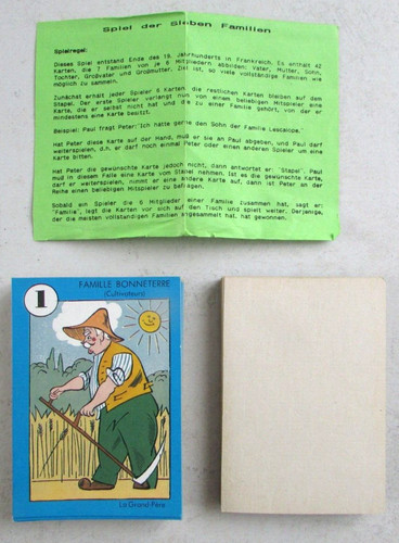 Ancien jeu des familles - jeu,