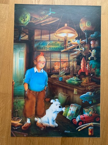 Tintin affiche nostalgique - -,