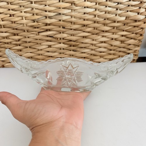 Vintage clear pressed glass - vintage,
