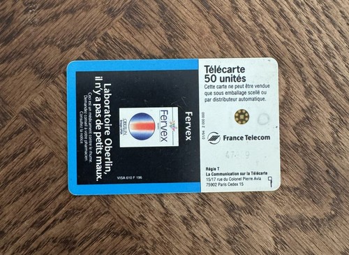 Télécarte fervex 50 - fervex,