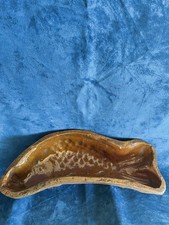 Ancien moule en terre cuite forme poisson 