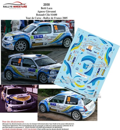Decals ref 2058 - 1/43, renault