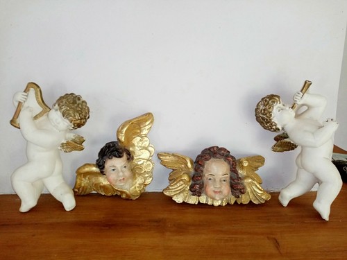 Lot anciens angelots putti - lot,