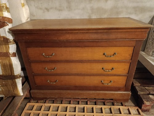 Commode tiroirs merisier - 4,