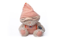 Doudou peluche lapin blanc