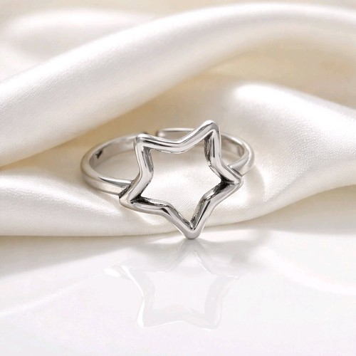 Argent bague étoile - argent,