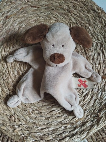 Doudou plat chien beige marron - beige,