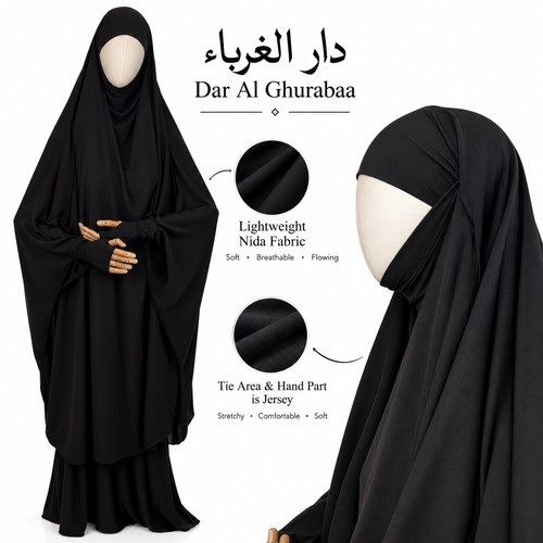 Two pieces jilbab - two,