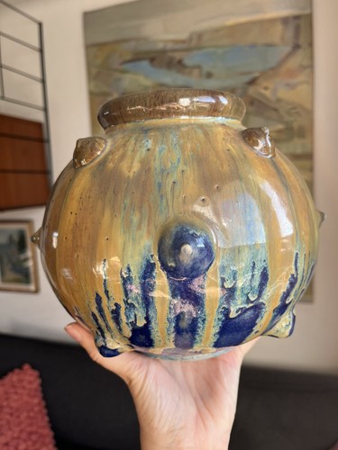 Imposant vase ancien grès - imposant,