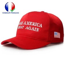 Casquette Donald Trump "Make America Great Again" Etats Unis en Coton Polyester