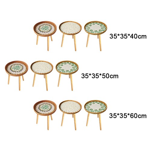 Table appoint rotin avec - table,