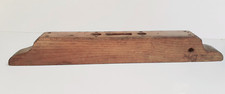 Ancien niveau de précision à bulles en bois Vintage