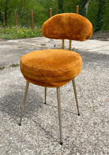 Chaise vintage 1960 à poils
