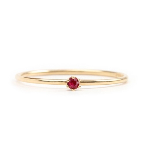 Bague rubis naturel bague