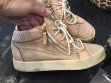 Authentique Baskets En Python Rose Giuseppe Zanotti 38,5 