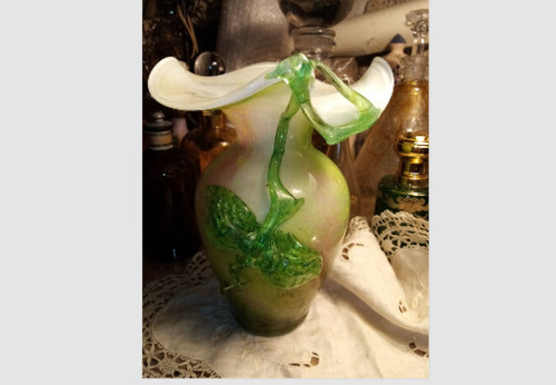 Rare vase vert verre - vase,