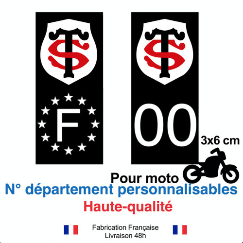 Stickers autocollant plaque