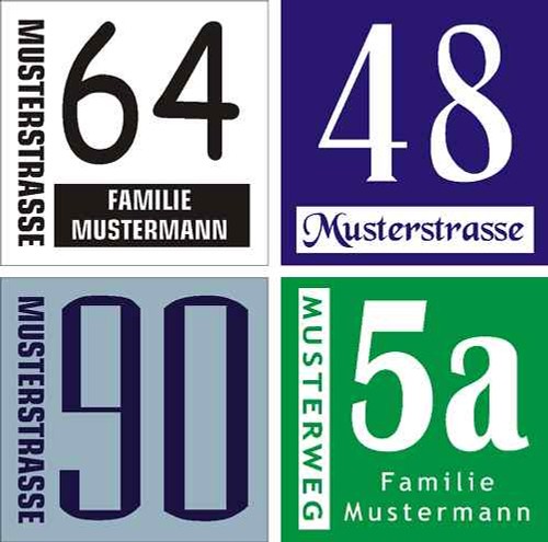 Panneau numéro maison - panneau,