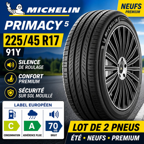 Lot pneus michelin primacy 5 - lot,