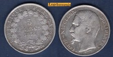 5 Francs 1852 A Paris TB IV