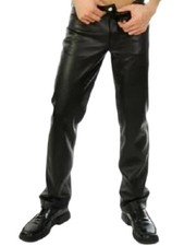 Pantalon jean cuir homme