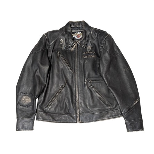 Harley davidson leather jacket - leather,