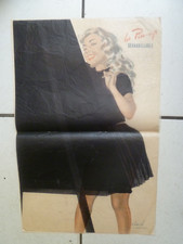 POSTER  CENTRAL  DU   Magazine  STARS et VEDETTES  avec PIN-UP de carol