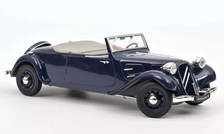 NOREV - Voiture cabriolet de 1938 couleur bleu - CITROEN Traction - 1/18 - NO...