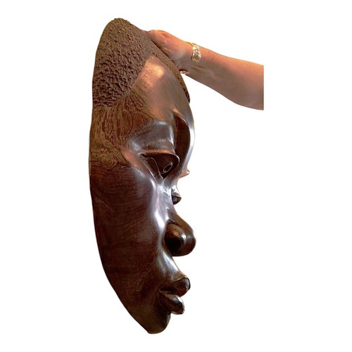 Masque africain bois massif - masque,