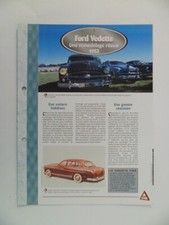 CARTE FICHE AUTO FORD VEDETTE