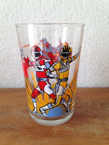 Bioman 1986 verre - a, moutarde