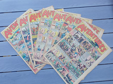 AVENTURES  lot de 7 journaux enfant n° divers de 1949 magazine des jeunes gens