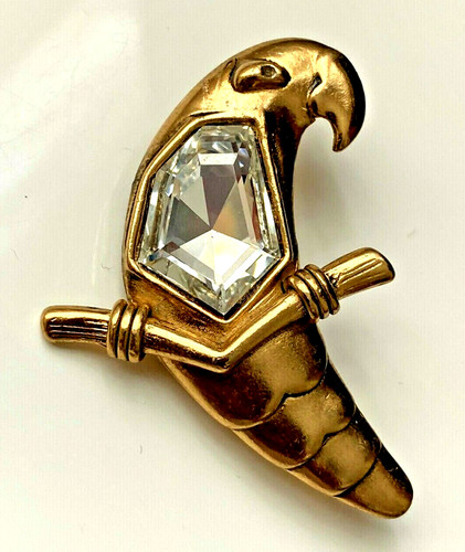 Broche art déco perroquet - art,
