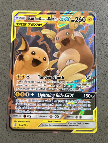Raichu and alolan - and, ex