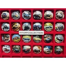 la série de 24 capsules de champagne génériques voiture de rallye (juillet  2025