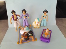 DISNEY COLLECTION LOT DE 6 FIGURINES MAC DONALDS ET AUTRES  ALADIN ET JASMINE