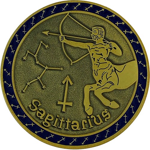 Zodiac sagittarius coin - zodiac,