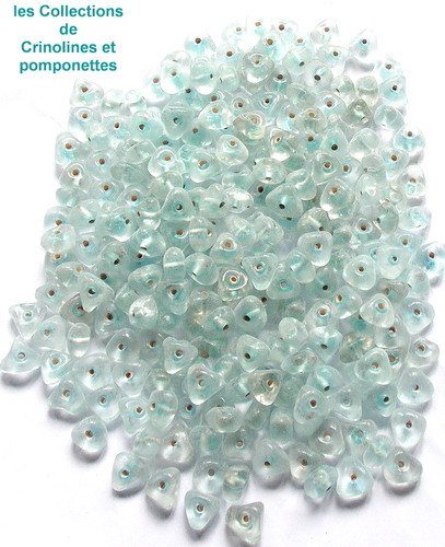 Perles verre tanslucides - perles,