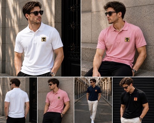 Shirt polo reste carré - t-shirt,